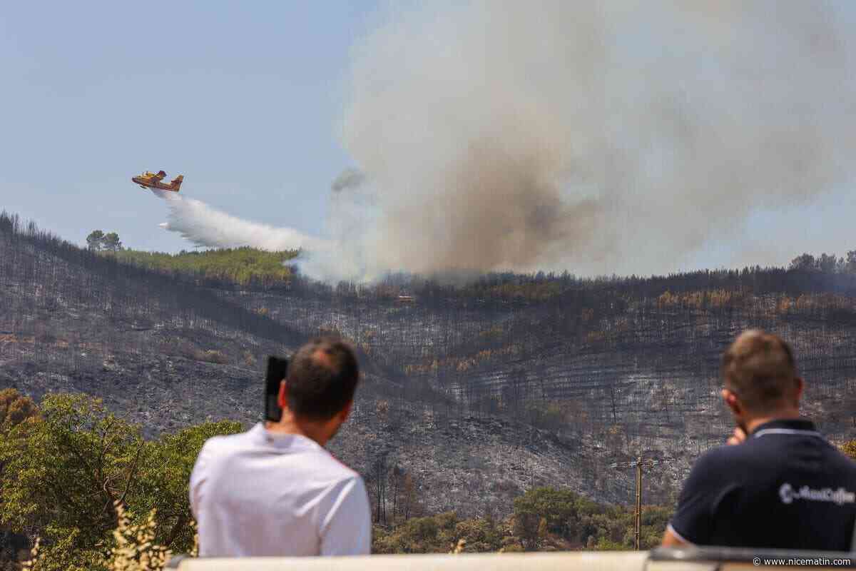 « C’est un feu qui nous a marqués par sa violence » : le préfet du Var rend hommage aux pompiers qui ont lutté, ce lundi, contre deux reprises d’incendie à Taradeau et aux Arcs