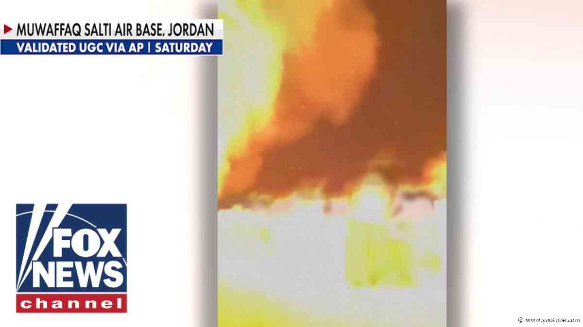 BREAKING: New video shows Iranian missile attack on US base in Jordan