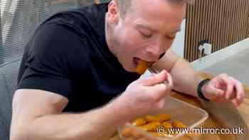 Dad scoffs record number of fish fingers after making strange vow on The 1% Club