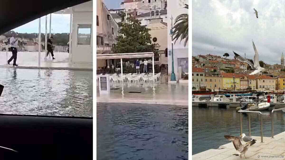 Meteotsunami trifft kroatischen Urlaubsort – Wellen überfluten Restaurants und Cafés binnen Sekunden