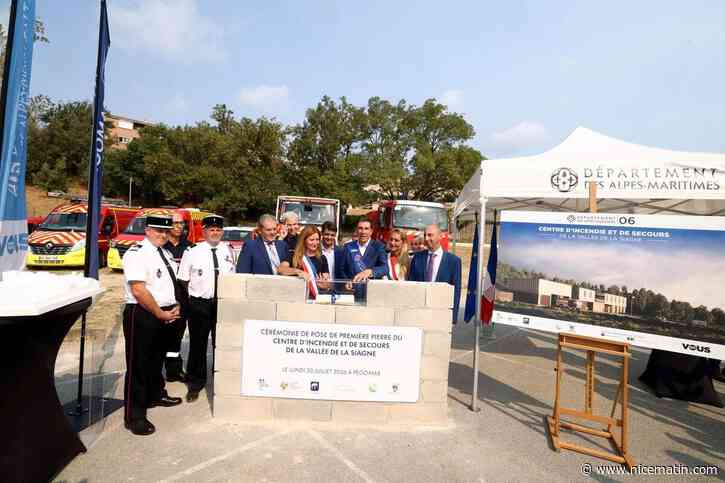 « Cette caserne n’est pas un privilège, c’est une reconnaissance ! » : à Pégomas, on a posé la première pierre du centre intercommunal des pompiers de la Siagne, dont la livraison est prévue pour 2028