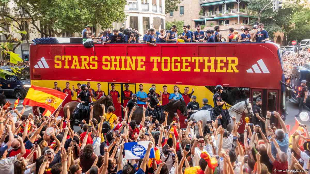 Spanien feiert seine Fußballweltmeister