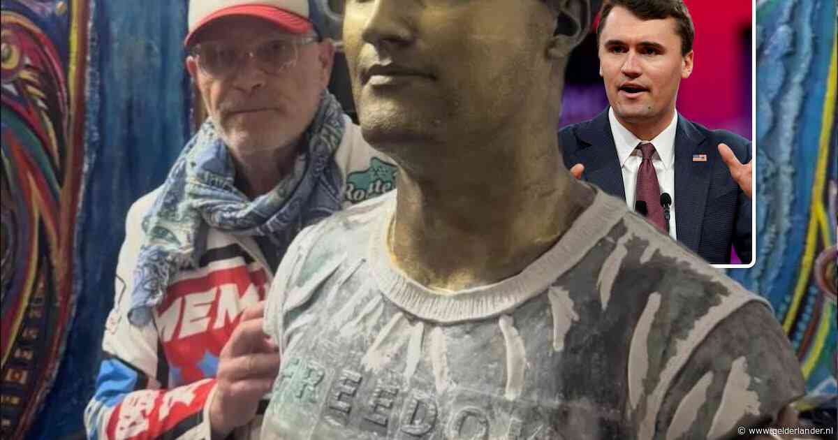 Kunstenaar geeft 100.000 dollar uit aan standbeeld van vermoorde Charlie Kirk, maar niemand wil het hebben
