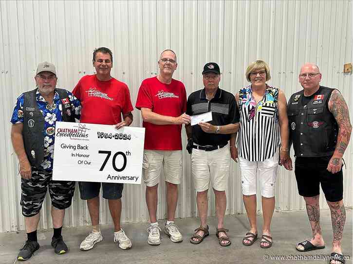 Canadian Motorcycle Cruisers sell out fundraiser for Chatham Goodfellows