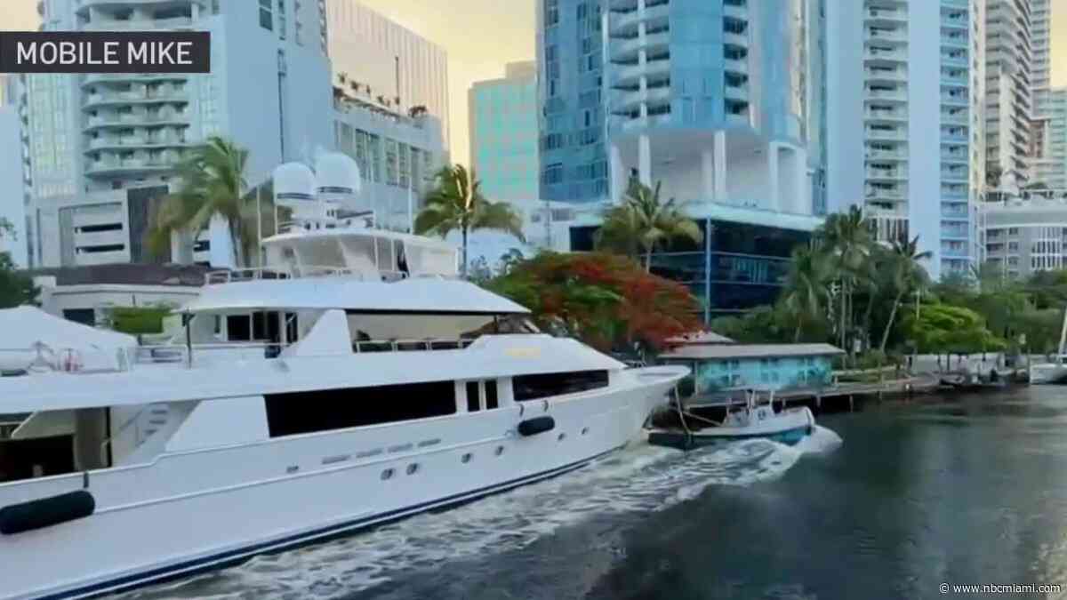 Video shows yacht crashing into dock in Fort Lauderdale