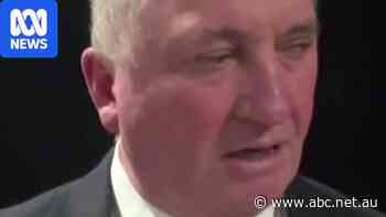 'Sit down!': Joyce's dog interrupts 7.30 interview as he defends One Nation leader