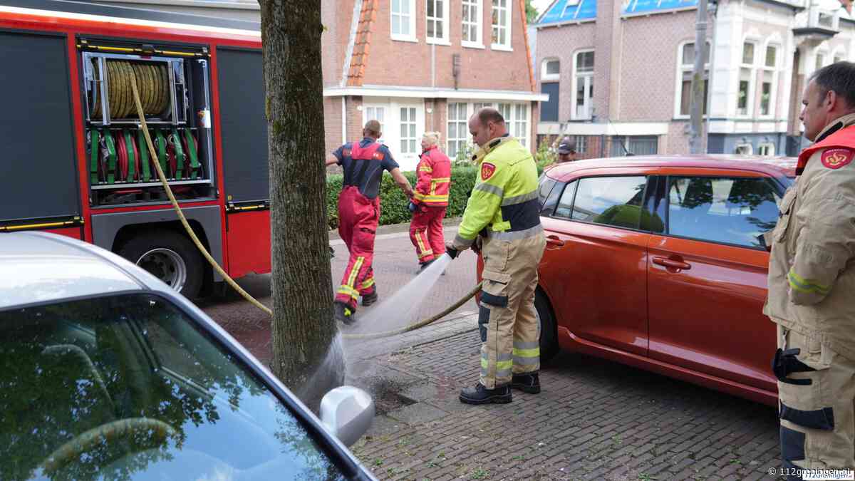 Buitenbrand Kruitgracht Groningen snel geblust