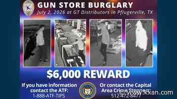 Pflugerville PD searching for suspects accused of stealing 34 firearms from gun store