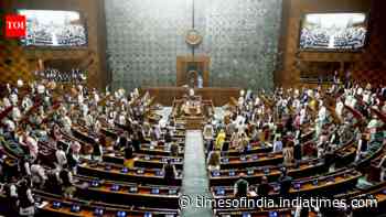 Day 1 of Parliament’s monsoon session washed out amid NEET, donation chori protests