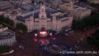 Wild scenes as Spain celebrates World Cup win
