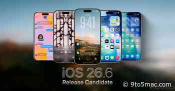 Apple releases first iOS 26.6 RC for iPhone