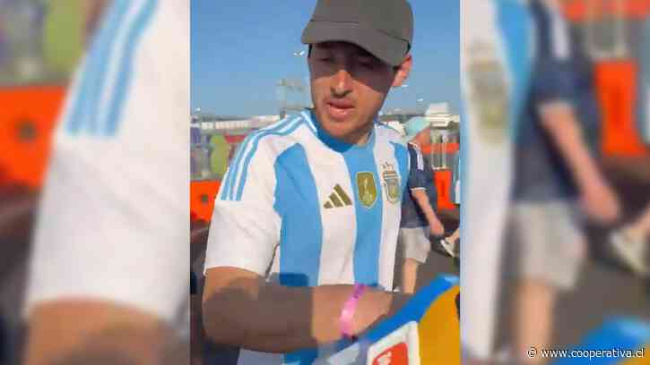 [VIDEO] Hincha argentino amenazó con golpear a una periodista tras la final