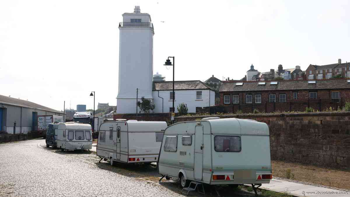 Illegal North Shields encampment told to move on by council