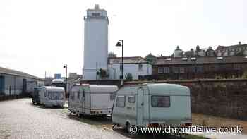 Illegal North Shields encampment told to move on by council