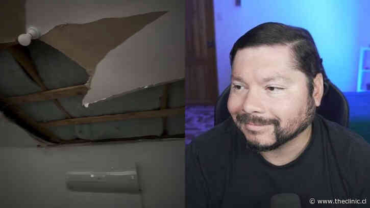 “Me estoy inundando”: Streamer ‘Canal de Pancho’ mostró cómo la lluvia provocó que se desprendiera el techo de su casa