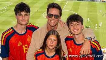 Tom Brady beams in sweet family photo with sons and daughter Vivian who's spitting image of ex Gisele Bundchen
