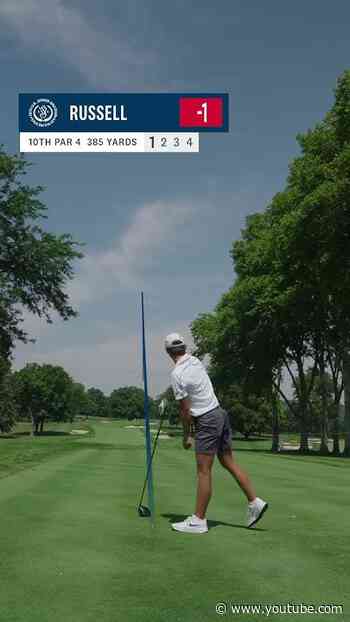 Three holes with Miles Russell during his U.S. Junior Amateur practice round 🫡