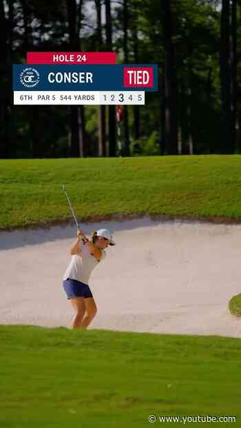 24 holes. One clutch birdie. Madeleine Conser outlasts Bella Dovey in an epic match 👊