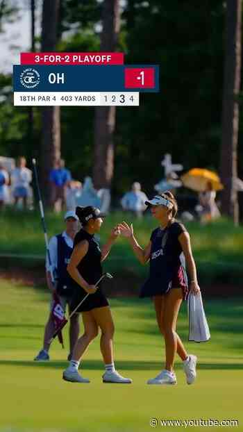 Juliet Oh and Annika Chen survived this morning’s playoff to advance at the U.S. Girls’ Junior.