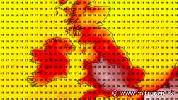 UK weather maps show 37C scorcher to start August heatwave - 6 areas above 30C