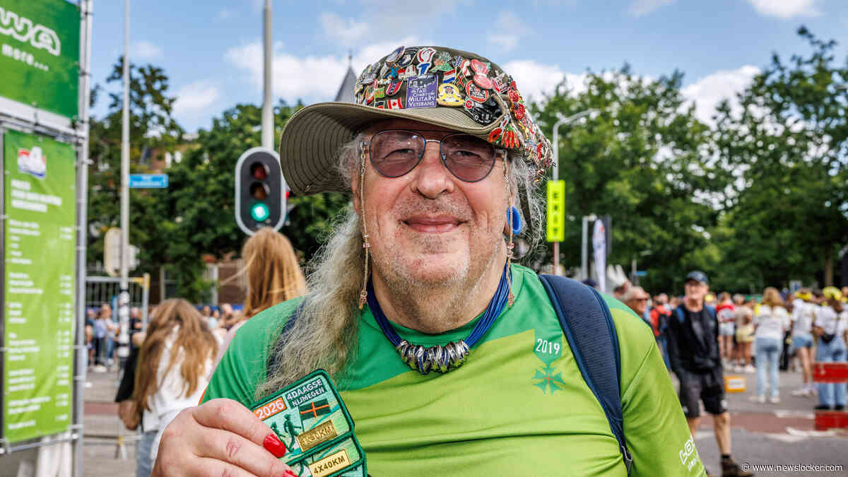 Michel ondanks burn-out toch aanwezig bij Nijmeegse Vierdaagse voor ruilhandel:
’Thuis heb ik een flinke verzameling’