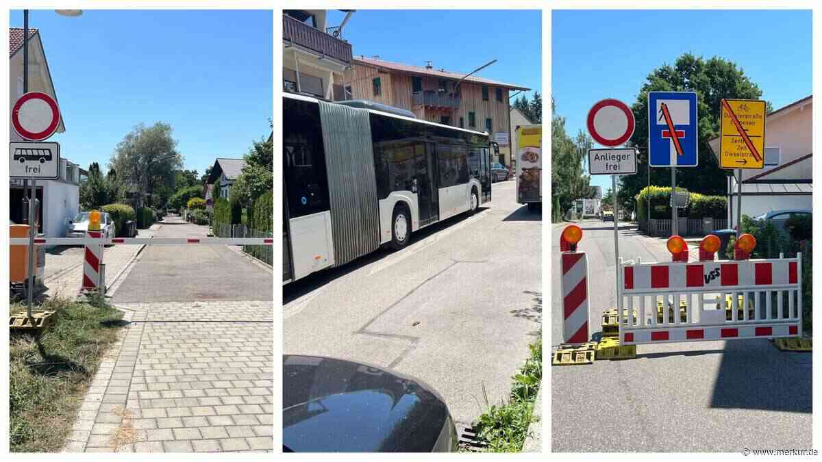 „Verkehrs-Chaos“ und Mülltonnen-Ärger? Vollsperrung bringt Bürger in Oberbayern auf die Palme