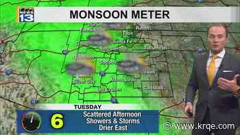 More heavy rain possible in parts of New Mexico Tuesday
