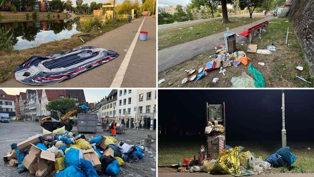Müll, Badelatschen, Flöße, Flaschen: Die Überbleibsel vom Nabada und der Schwörmontags-Party in Ulm