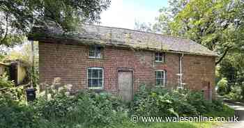 Eerie abandoned cottage where furniture lies untouched