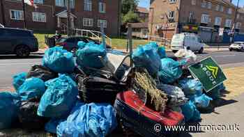 Angry locals tell council 'sort it out' as bin bags pile up in UK city streets