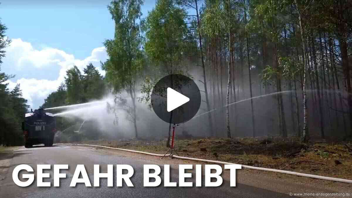 Gefahr im Müritz-Nationalpark bleibt: Bis zu 160 Grad im Boden