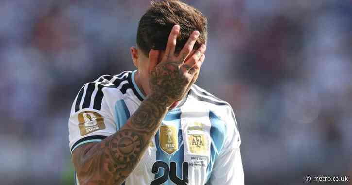 Enzo Fernandez refuses to apologise in statement following ‘stupid’ World Cup final red card