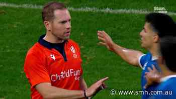 Aussie ref touched by Argentina player