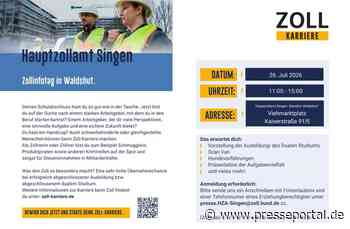 HZA-SI: Zoll-Info-Tag des Hauptzollamts Singen am 26. Juli 2026 auf dem Viehmarktplatz in Waldshut