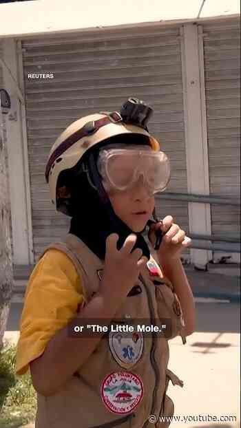 10-year-old Venezuelan boy volunteers in earthquake rescue efforts