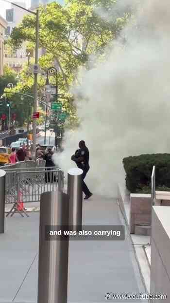 FBI: Person threw an ‘incendiary device’ at NYC headquarters