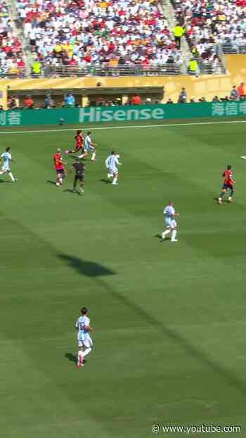 Cucurela shows some skills against Argentina. #FIFAWorldCupOnYT