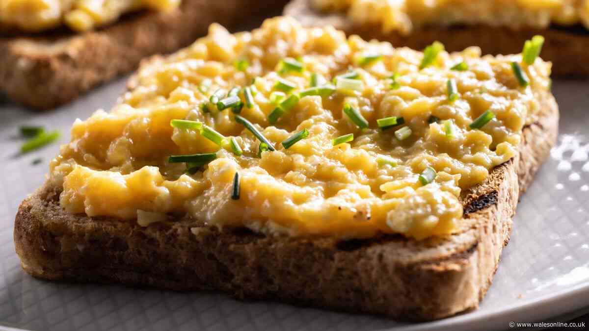 Make scrambled eggs lighter and richer by adding 1 ingredient to pan when cooking