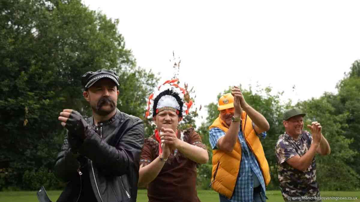 Coronation Street legends unrecognisable as they take on the Village People for good cause