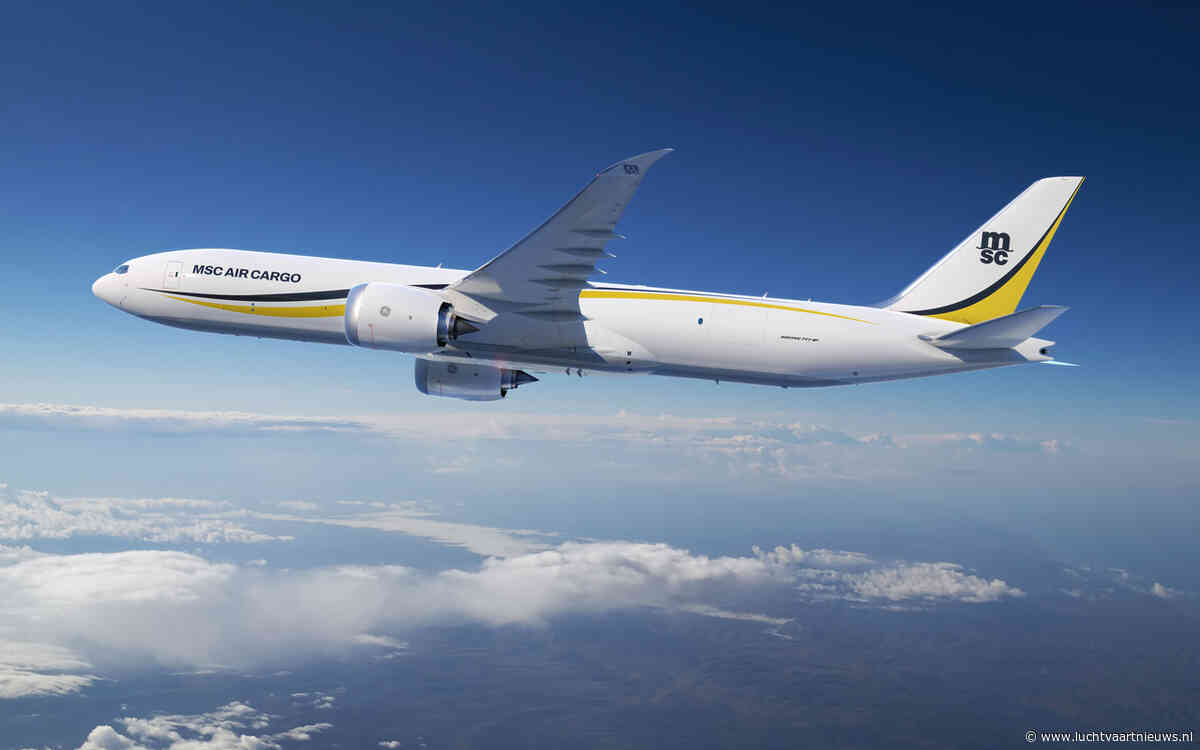 MSC Air Cargo bezorgt Boeing eerste order voor 777-8F op Farnborough Airshow
