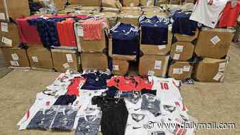 Why your fake football shirt is DANGEROUS: Fans warned dodgy kit could catch FIRE after £18m-worth of counterfeit jerseys were seized during World Cup boom
