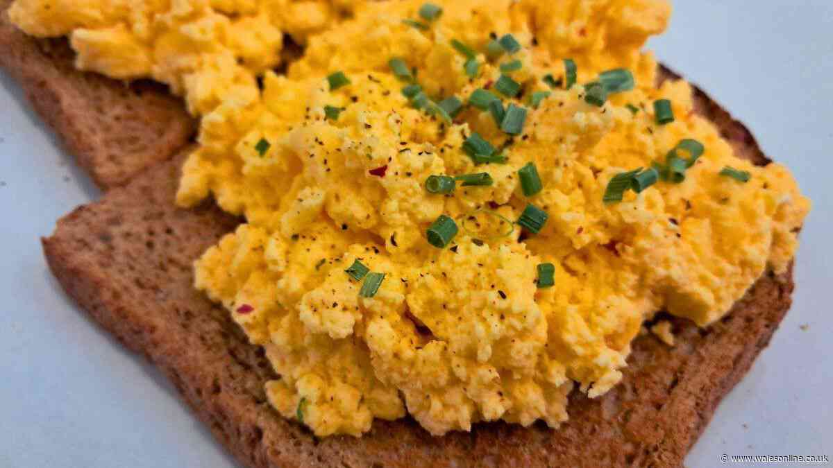 Not butter or milk — scrambled eggs taste so much better if you cook them with alternative ingredient