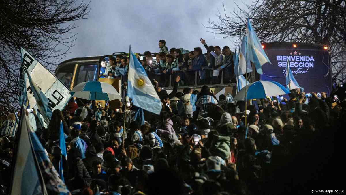 Argentina, without Messi, return home from WC
