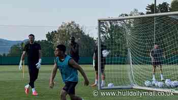 Hull City kick off Slovenia trip with late night training session