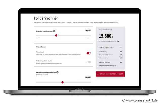 Stiebel Eltron veröffentlicht Online-Rechner zur neuen Wärmepumpenförderung / Bis zu 80 Prozent der Gesamtkosten übernimmt der Staat