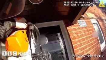 Watch: Chainsaw raid on cocaine dealer