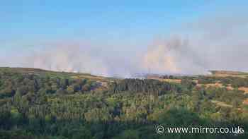 Blaenavon wildfire rages with 'close windows' warning as stench smelt 30 miles away
