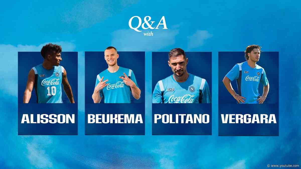 LIVE | Q&A - i calciatori del Napoli rispondono alle domande dei tifosi