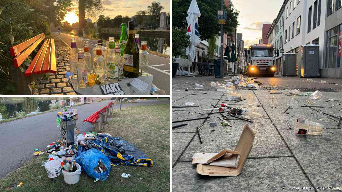 Mindestens 30 Tonnen Müll: Das große Aufräumen nach Nabada und Schwörmontags-Party