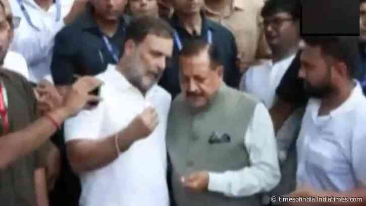 MoS Jitendra Singh reaches out to Rahul as Congress MPs protest outside PM residence